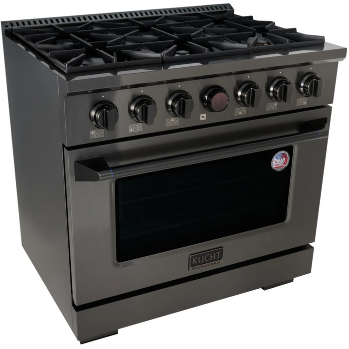 Kucht 36" Freestanding Dual Fuel Range KXD36-TT