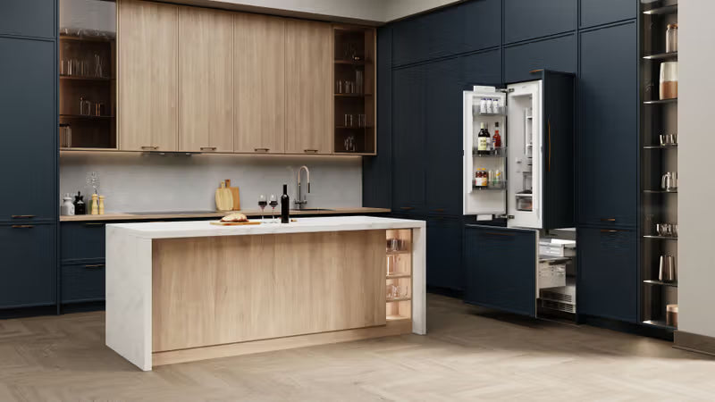 Elica 36" French Door Built-In Bottom Mount, Panel Ready Refrigeration, ER36FRB19IPR