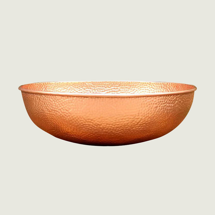 Nauxus Custom Copper Handmade Round Bathroom Sink RCB03-NX