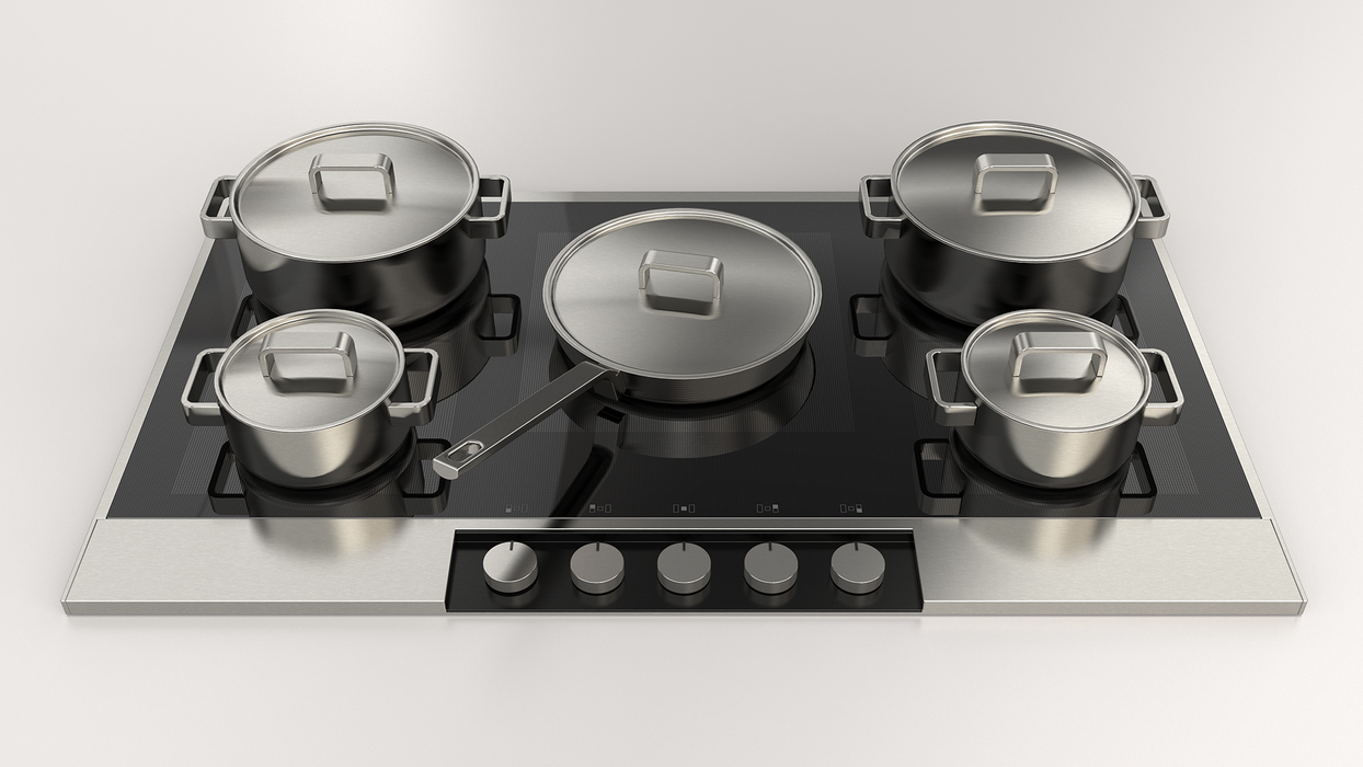 Fulgor 36” Customizable Satin Aluminum Cooktop, F7ECIK36AS1