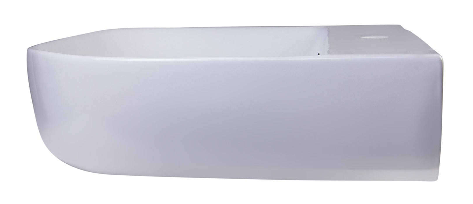 ALFI brand 28" White D-Bowl Porcelain Wall Mounted Bath Sink AB112