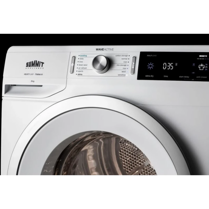 Summit 24" Wide 208-240V Heat Pump Dryer SLD242W