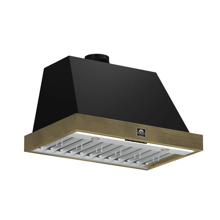 FORNO Vittorio 36" Wall Mount Range Hood FRHWM5078-36BLK