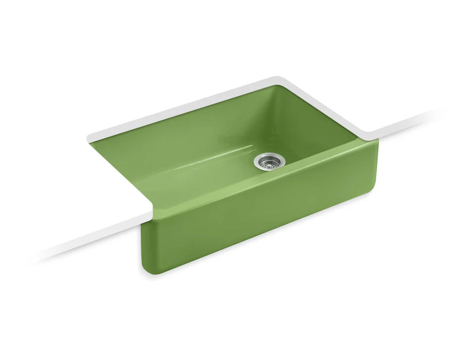 KOHLER Whitehaven 35-3/4" undermount single-bowl farmhouse kitchen sink K-6489