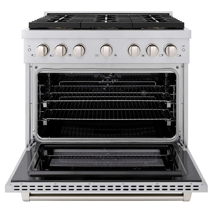ZLINE 36" Paramount Gas Range DuoPro™ Cooktop, Convection Gas Oven PSGR-WM-36