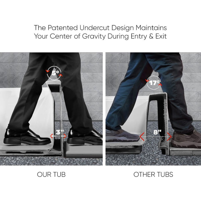 Whitehaus Alcove Soaking Bathtub, Drain Hole Options WHAB6030-L-WH