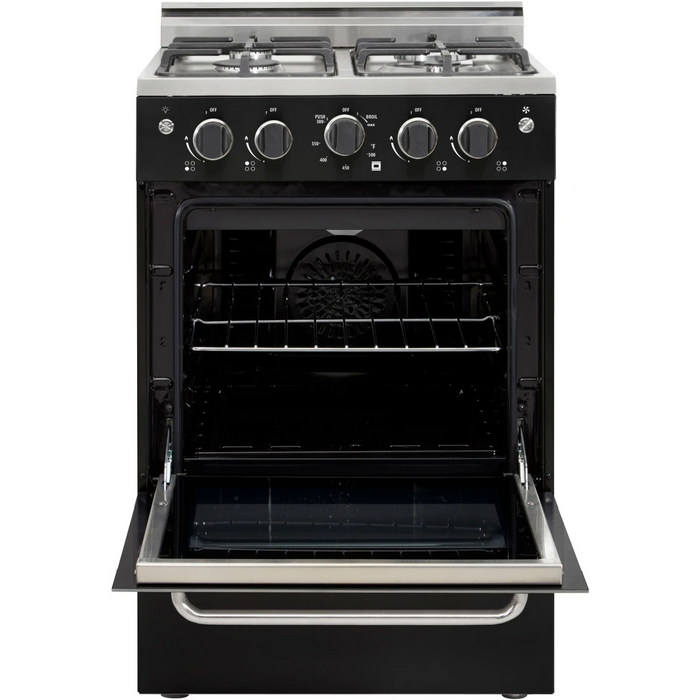 UNIQUE Prestige 24" Freestanding Gas Range, UGP-24V PC1 B