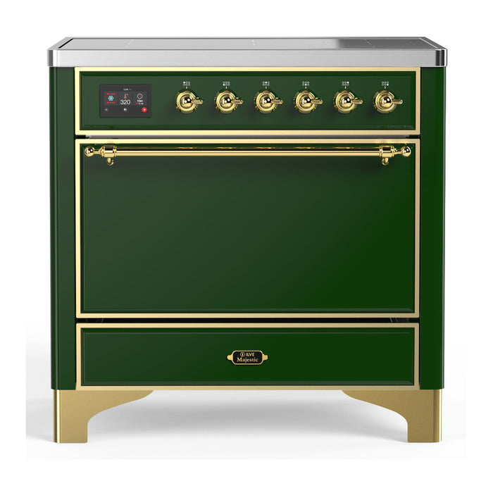 ILVE 36"Majestic III Induction Range, UMIB36QNR3 — UMIB36QNR3AWB