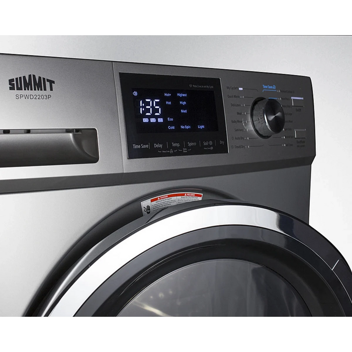 Summit 24" Wide 115V Washer/Dryer Combo SPWD2203P