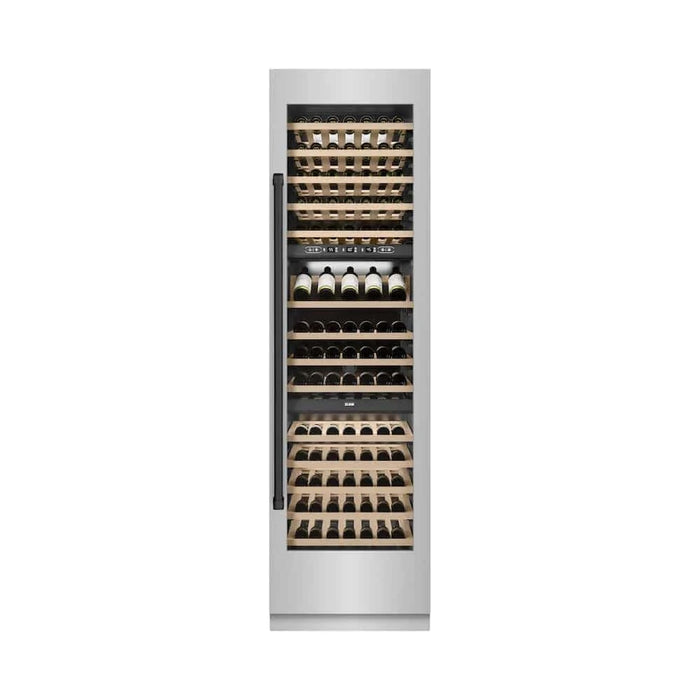 ZLINE 24"Triple Zone 100 Bottle Column Wine Cooler, Stainless Steel Matte Black RCWVZ-304-24-MB
