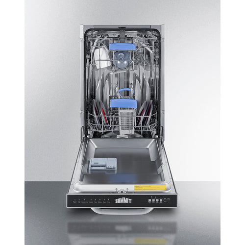 Summit 18" Wide Built-In Dishwasher DW185SSADA