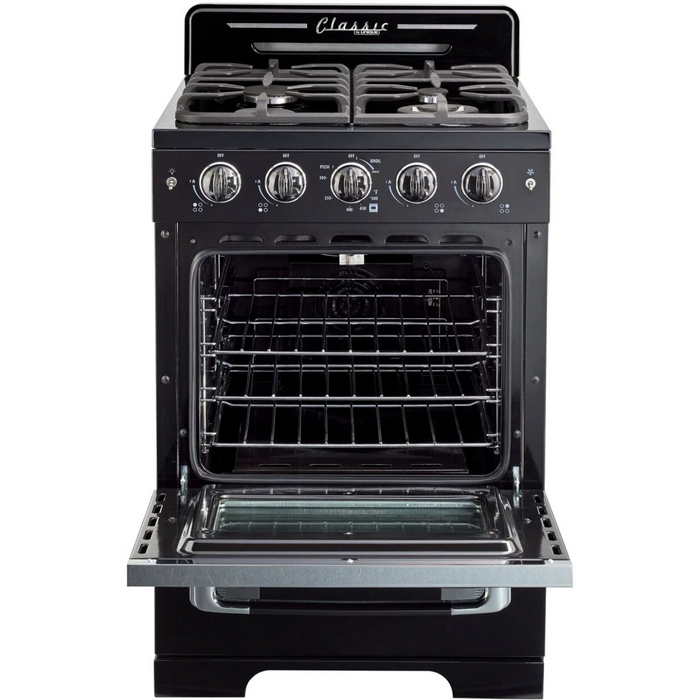 UNIQUE 24" Freestanding Gas Range, UGP-24CR B