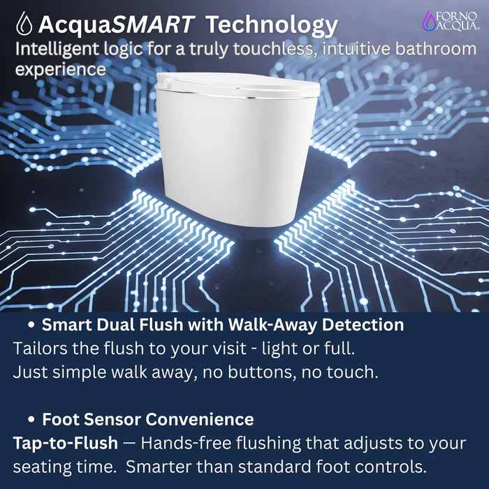 Forno ACQUA Luxurious Smart Toilet CSTS00 - Side View
