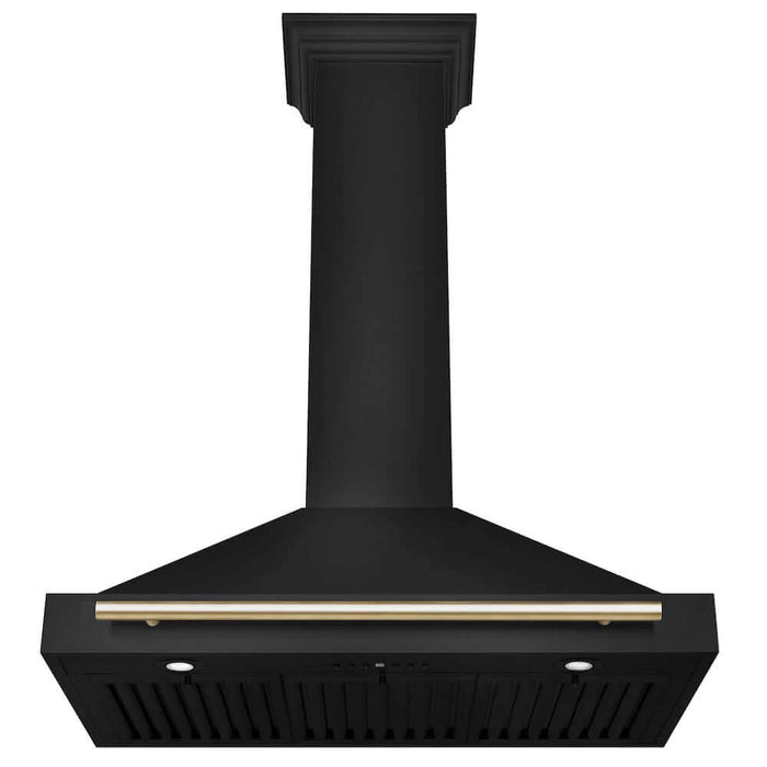 ZLINE Convertible Black Stainless Steel Wall Mount Range Hood BSKB4Z-36-G
