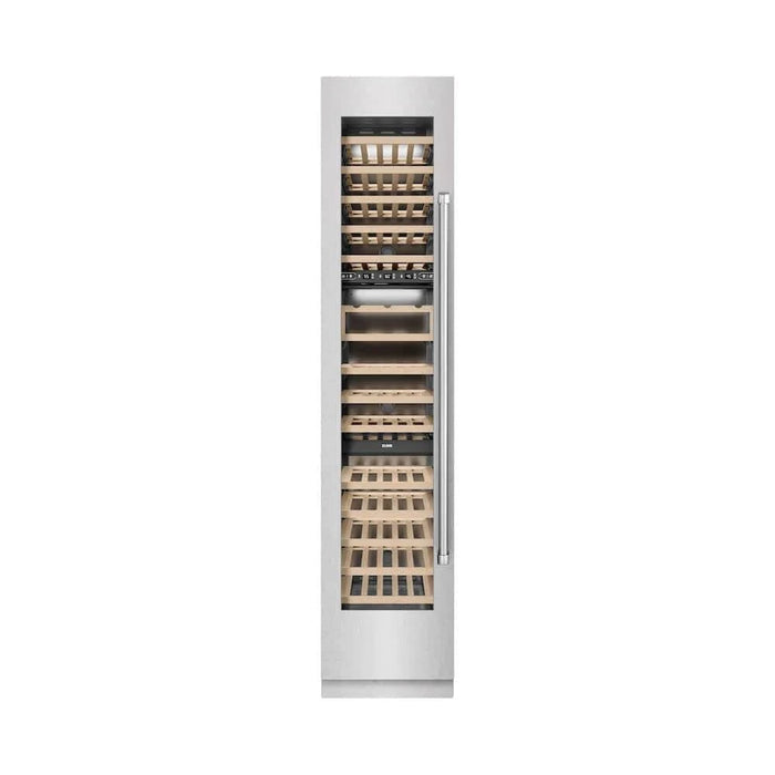 ZLINE 18"Triple Zone 68 Bottle Left Hinge Column Wine Cooler, DuraSnow® Stainless Steel RCWVL-SN-18