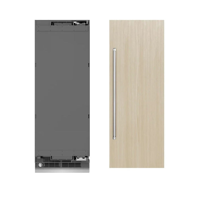 ZLINE 30" Panel Ready Column Refrigerator, Graphite Gray Interior RBCRV-30