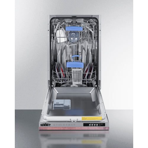 Summit 18" Wide Built-In Integrated Dishwasher (Panel Not Included) DW186NTADA