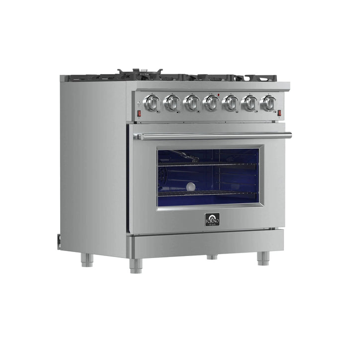 FORNO Massimo 36″ Gas on Gas Range FFSGS6239-36