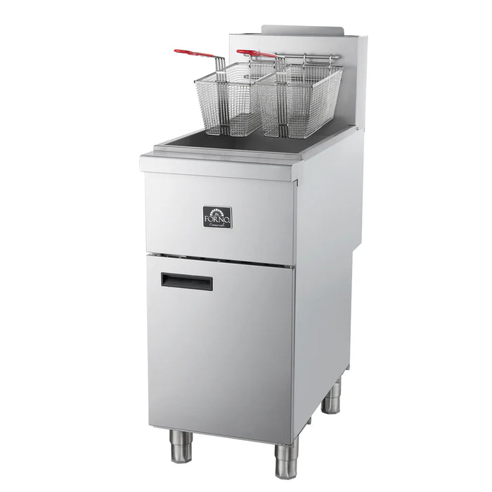 Forno Commerciale Propane Gas Deep Fryer FCMGF0016 - Side View