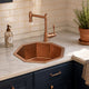 Nauxus Custom Handmade Copper Undermount Bar Sink RCB02-NX