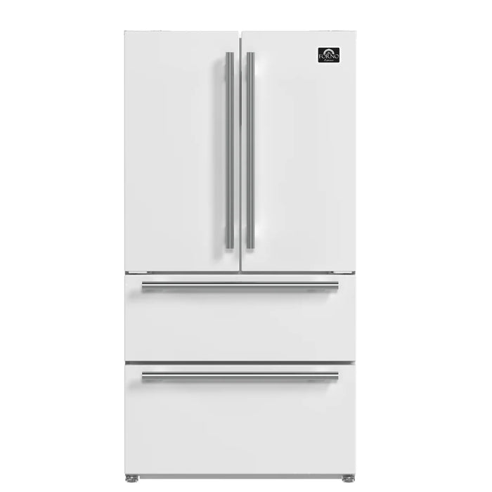 Forno 2-Piece White Kitchen Bundle - 30" Electric Range, 36" Bottom Freezer Refrigerator - View 40