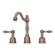 Two-Handle Antique Copper Widespread Bathroom Sink Faucet - AK41518AC