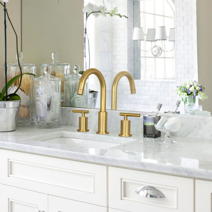 Two-Handle Copper Widespread Bathroom Sink Faucet - AK41566BTG