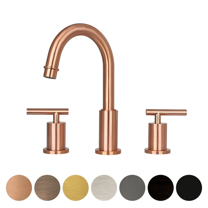 Two-Handle Copper Widespread Bathroom Sink Faucet-AK41566C