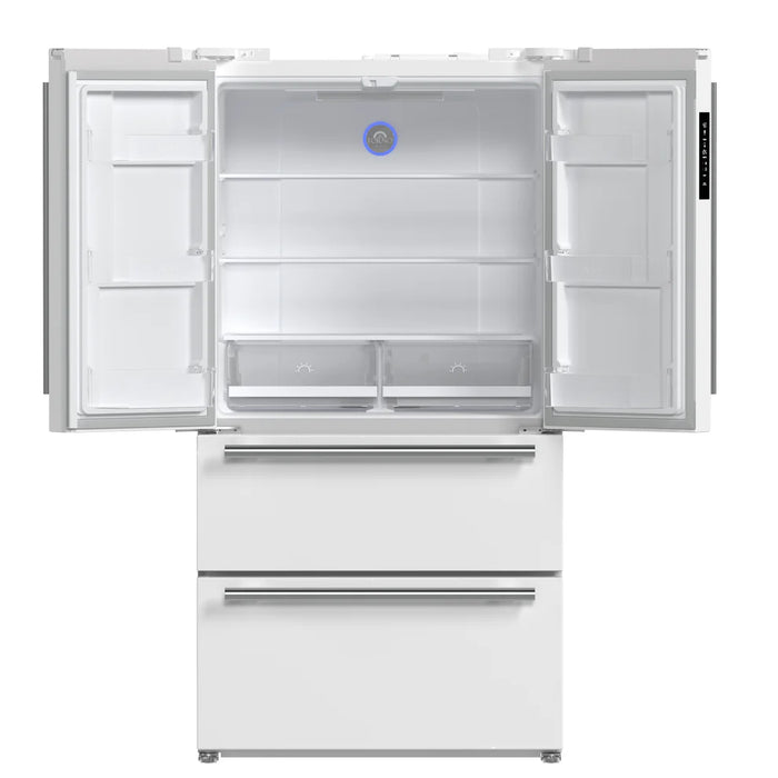 Forno 2-Piece White Kitchen Bundle - 30" Electric Range, 36" Bottom Freezer Refrigerator - View 41