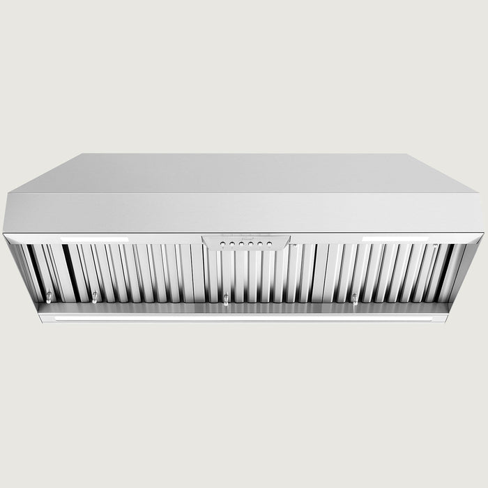 Nauxus 42 Inch Range Hood Insert, 1200 CFM High Power Kitchen Vent with 4 Speeds Ultra-Quiet Operation, Dimmable LED Lighting Dishwasher Safe Filtration System , NX-19IS-42