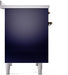 ILVE Nostalgie II 40" Electric Range, Blue, Bronze Trim  UPDI406NMPMBB ILVE