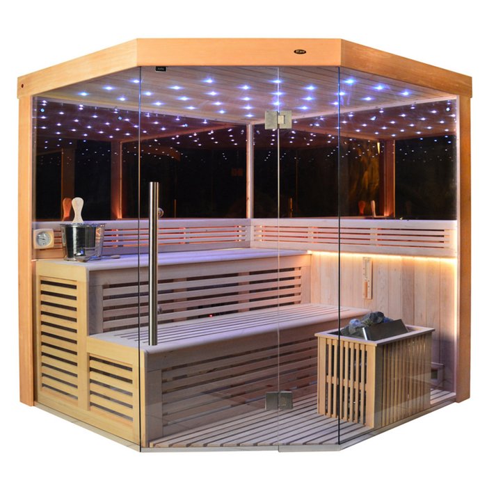 SAUNA EVOLUTION®  Indoor New Exclusive Mirror Steam Sauna Glass 13