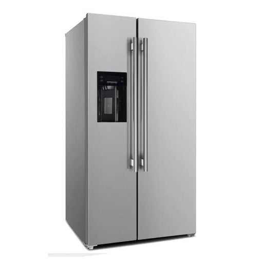 Forno 36 in. Counter Depth Side by Side Refrigerator with Water and Ice Dispenser FFRBI1844-36SB Forno