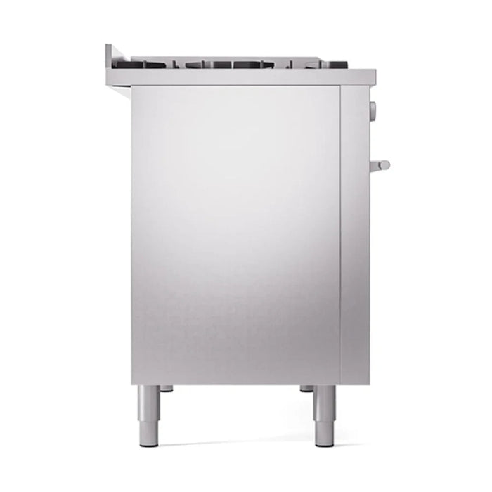 ILVE 48"Professional Plus Dual Fuel Range, Stainless Steel UP48FQMPSS