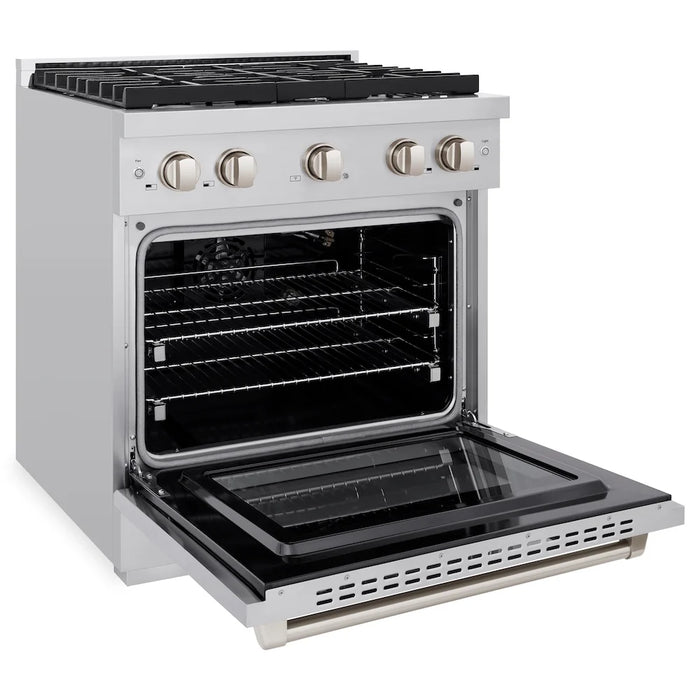 ZLINE 30"Paramount Dual Fuel Range Stainless Steel, SDR30