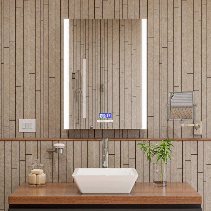 ALFI brand White 17" Square Above Mount Ceramic Sink ABC912