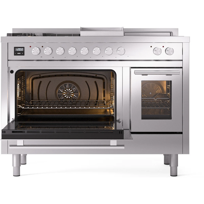 ILVE Professional Plus II 48" Dual Fuel Range UP48FSWMPSS