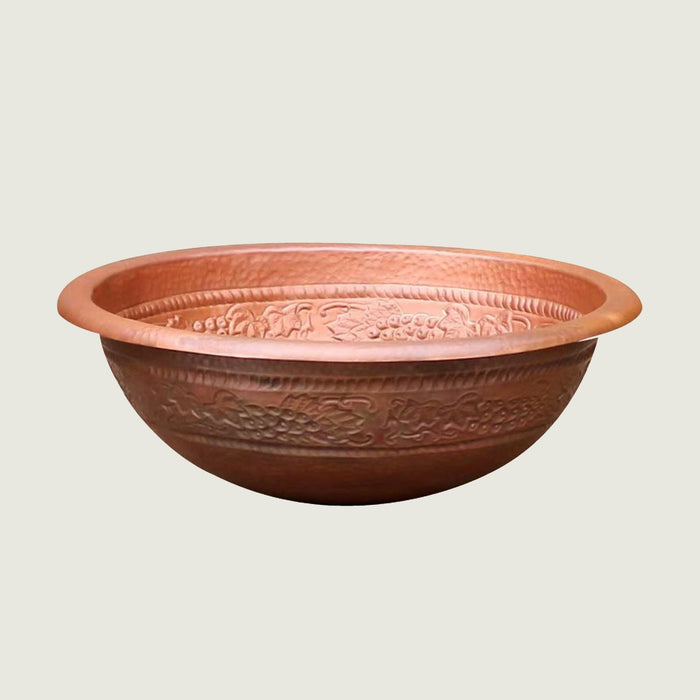 Nauxus Custom Handmade Copper Undermount Bar Sink RCB07-NX