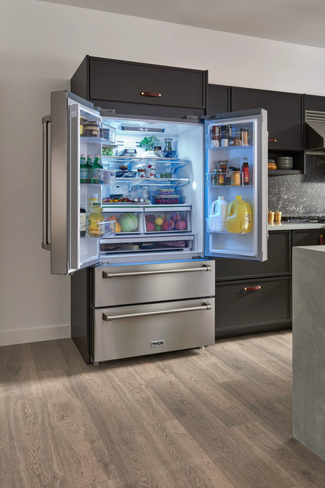 THOR Kitchen Professional 36" Counter Depth Refrigerator - Interior View