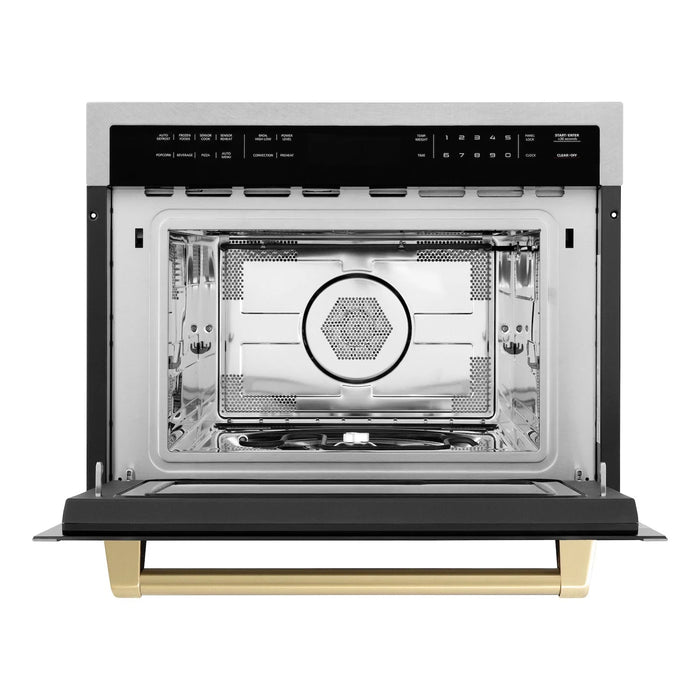 ZLINE 24” Convection Microwave, Stainless Steel, Bronze MWOZ-24-SS-CB