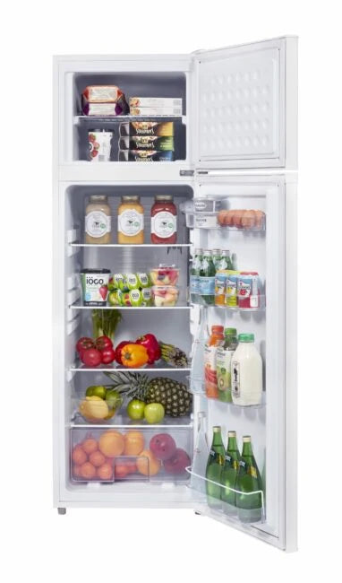 UNIQUE 22.4" Freestanding Top Freezer Refrigerator - Solar, UGP-260L W