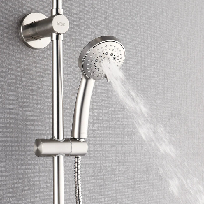 Forno Acqua AcquaSPA Retrofit Shower, Overhead Rainfall Shower, Handheld Shower Head SC31BN-C8
