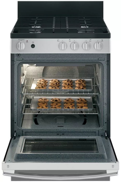 GE 24" Steam Clean Gas Range, Stainless Steel JGAS640RMSS