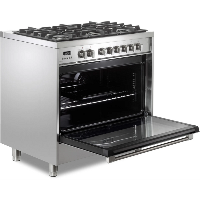 Verona 36" Freestanding Dual Fuel Range VPRFSGE365SS