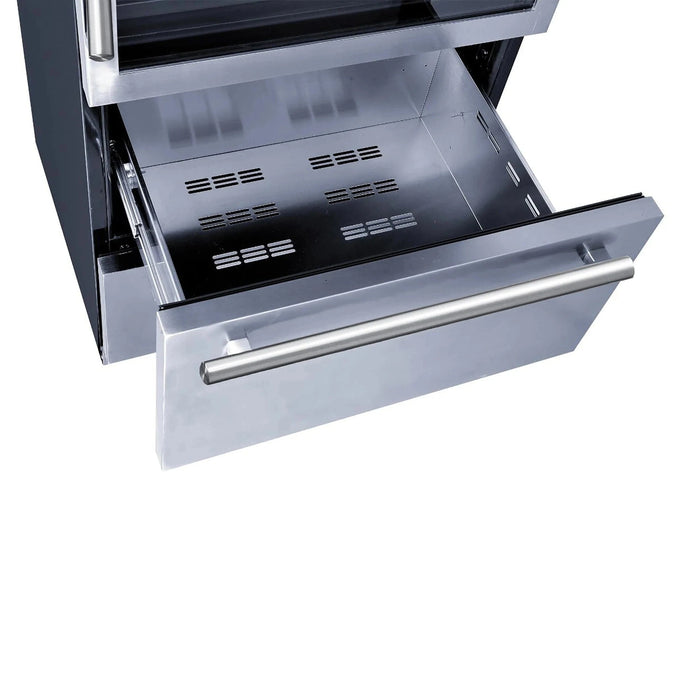 FORNO Capraia 30" 144 Bottle & 200 Can Triple Zone Wine Cooler FWCDR6661-30S