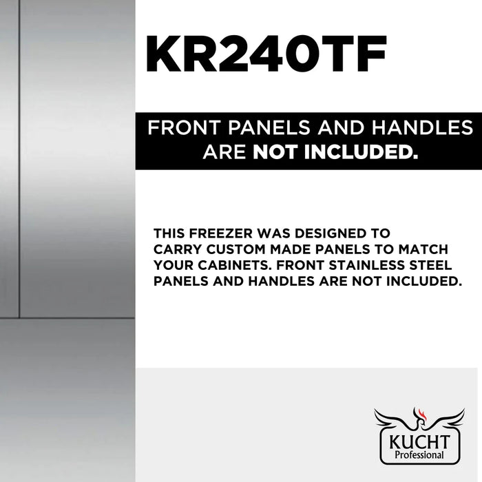 KUCHT 24" Built-In Panel Ready Freezer Column KR240TF