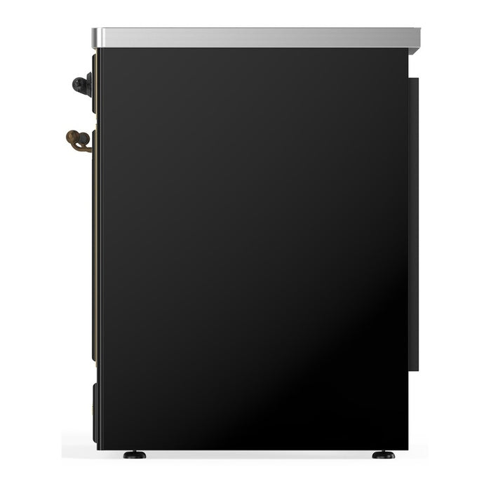 ILVE 30" Majestic III Induction Range Glossy Black Burnished Trim UMIB30NR3BKB