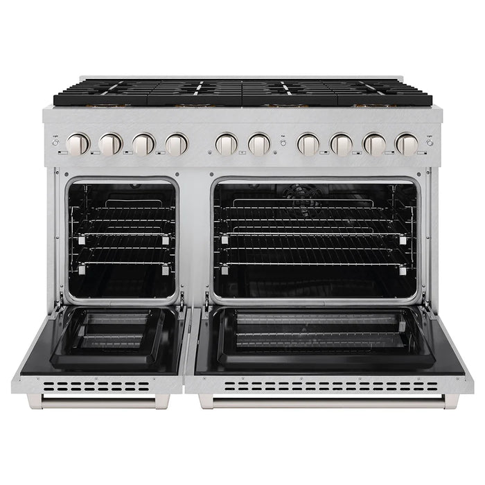 ZLINE 48" Paramount Gas Range DuoPro™ Cooktop, Dual Ovens PSGRSZ-WM-48-CB