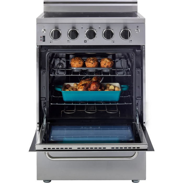 UNIQUE Prestige 24" Freestanding Electric Range, UGP-24V EC S/S