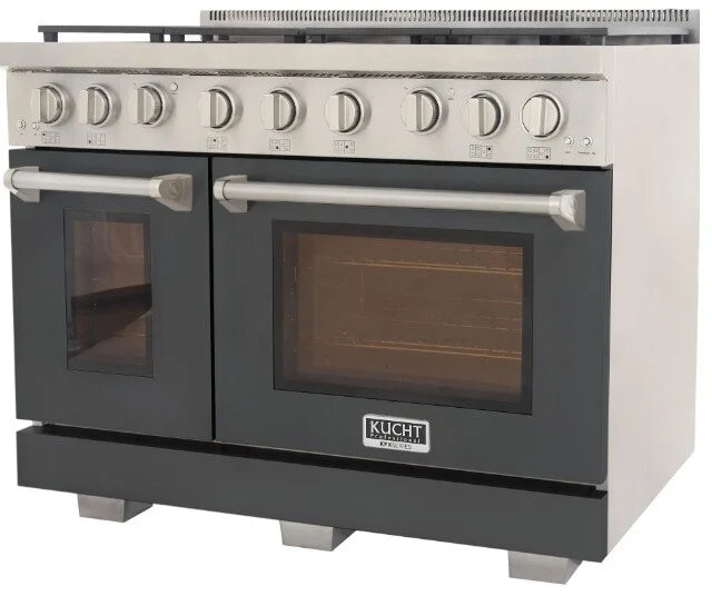 Kucht 48" Freestanding Professional Gas Range Liquid Propane KFX4800X/LP-GY